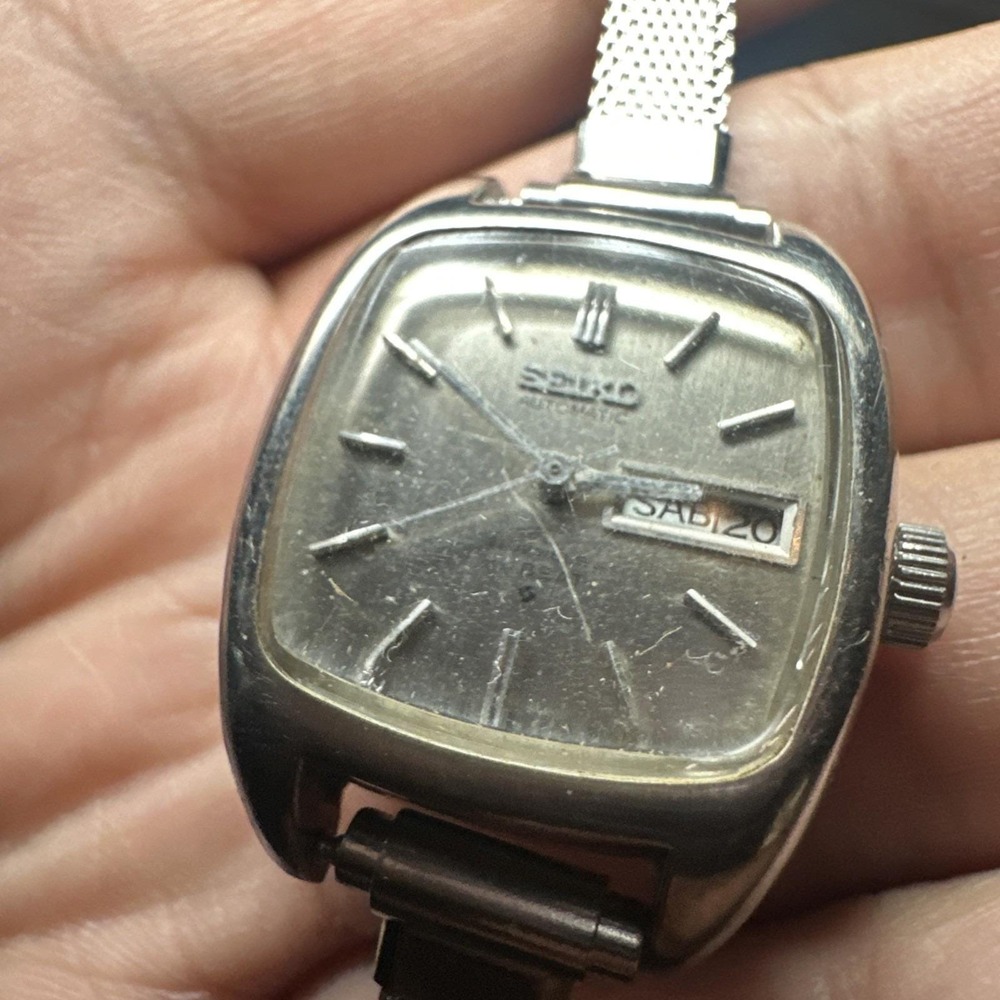 Works VTG Seiko Automatic hi- Beat 21 Jewels Ladies Watch 23mm New Strap Fit 6In - Picture 3 of 14